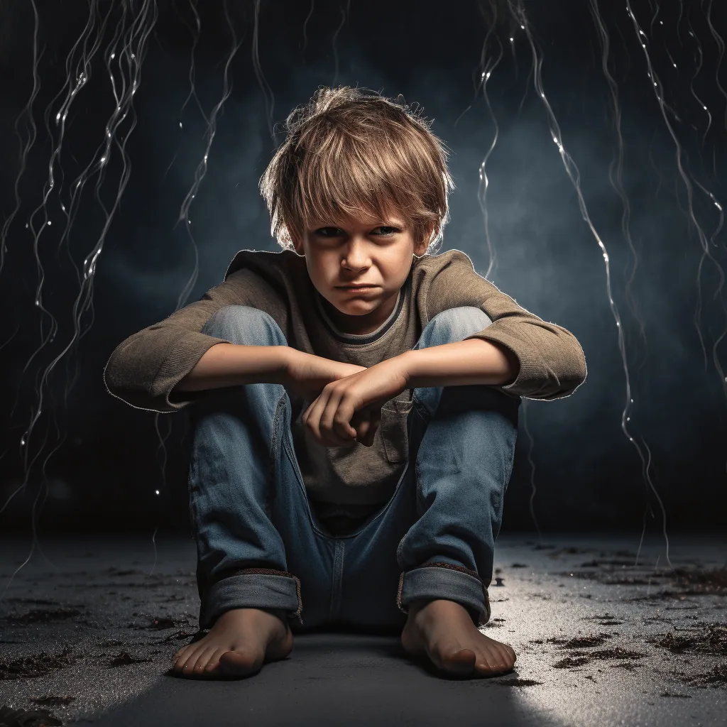 A boy is crying and is upset due to 'Demystifying Disruptive Mood Dysregulation Disorder'
